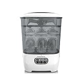 Baby Brezza Bottle Sterilizer and Dryer Advanced – 33% Faster - Largest Capacity Steam Sanitizer - Universal Sterilization Machine for All Bottles + Pump Parts - HEPA Air Filter