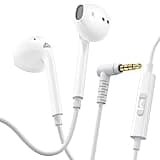 LUDOS Zenith Wired Earbuds in-Ear Headphones, 5 Year Warranty, Earphones with Microphone, Corded for 3.5mm Jack Ear Buds for iPhone, Samsung, Computer, Laptop, Kids, School Students, Women, Small Ear