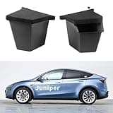 Florety Tesla Model Y Juniper Trunk Storage Bins 2025 2026 TPE Rear Trunk Organizer Storage Box with Lids Tesla Model Y Accessories 2026