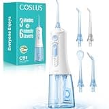 COSLUS ADA Accepted C51 Water Dental Flosser for Teeth, 3 Modes 6 Pressure