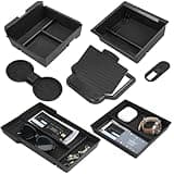 7PCS Center Console Organizer Tray for 2024 2025 2026 Tesla Model 3 Highland Accessories, Cup Holder Armrest Hidden Storage Box Holder Drawer for Tesla Model 3 Highland
