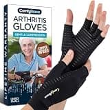 ComfyBrace Copper Arthritis Gloves, Hand Compression Gloves for Women & Men