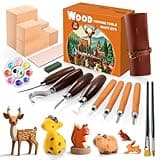 Wood Carving Kit for Beginners - Whittling Kit with Wood Blocks and Paint Set - Carving Tools for Beginners - Hobbies for Women and Men - Arts and Crafts for Adults & Kids - Gift for Girls and Boys