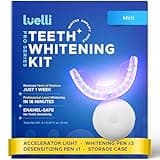 Luelli Teeth Whitening Kit with 35% Carbamide Peroxide - Teeth Whitener for Sensitive Teeth | Enamel Safe - 32 LED Lights - Wireless with Tray and Whitening Gel Pen for Home | Travel (Mint)