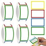 1000Pcs Adhesive Name Tag Labels Stickers, BetterJonny 25 x 45mm Colored Blank Name Tag Category Tags Category Tag Stickers with Strong Adhesion for Office School and Home(4 Colors)