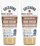 Gold Bond Hand Cream for Eczema Relief, Skin Protectant Cream With 2% Colloidal Oatmeal 3 oz. (Pack of 2)