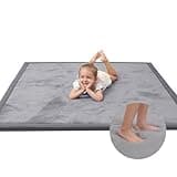 Huloo Sleep Large 1.3" Thick Baby Play Mat for Floor, 79"×59"(Dark Gray)