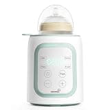 Grownsy Baby Bottle Warmer, 8-in-1 Fast Baby Milk Warmer with Timer for Breastmilk or Formula, Accurate Temperature Control, 24H Keep, Food Heater&Defrost BPA-Free Bottle Warmer for All Bottles- Green
