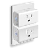 Kasa Smart Plug Ultra Mini 15A, Smart Home Wi-Fi Outlet Works with Alexa, Google Home, No Hub Required, UL Certified, 2.4G WiFi Only, 2 Count (Pack of 1)(EP10P2) , White