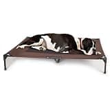 K&H Outdoor Elevated Dog Bed, Cooling Raised Dog Bed, Chocolate, Jumbo