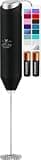 Zulay Kitchen Milk Frother Handheld - Mini Frother Wand, Milk Mixer, Drink Whisk for Coffee, Matcha Essentials & More, Stick Frother for Protein Shakes, Froster Mixer - AA Batteries Included - Black