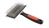Paw Brothers Professional Grade Extra Long Slicker Brush - Ergonomic Handle, Removes Loose Undercoat and Tangles for Dogs