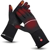 Heated Gloves Liners for Men Women,Thin Heated Gloves Rechargeable | Winter Waterproof Electric Battery Heated Gloves for Hands Arthritis Raynaud's,Skiing,Hunting,Work,Cycling,Motorcycle