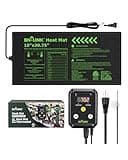 BN-LINK Seedling Heat Mat with Thermostat Controller Combo Set, 10" x 20.75" Plant Heating Mat for Seed Starting with Temperature Control for Indoor Growing, Plants Germination, ETL Listed