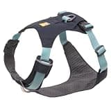 Ruffwear, Hi & Light Dog Chest Harness, Basalt Gray, Large/X-Large | Lightweight, Minimalist, Low-Profile Fit, Debris-Resistant Liner, Two Leash Attachment Points, ID Pocket and Reflective Trim