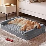 BFPETHOME Orthopedic Washable Dog Beds Large Sized Senior Dog for Comfy Sleeping with Removable Cover, Waterproof Big Soft Pet Couch Bed for Dogs Rerlax