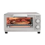 BLACK+DECKER Crisp 'N Bake Pro 4-Slice Digital Air Fry Oven | 5 cooking functions, convection air fry, fits 10-inch pizza and includes accessories for everyday cooking.