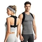 sundpik Posture Corrector for Women and Men, Adjustable Upper Back Brace, Breathable Back Support Straightener, Providing Pain Relief from Lumbar, Neck, Shoulder, and Clavicle.