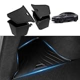 Abystar Trunk Storage Bins for 2026 Tesla Model Y Juniper 5-Seater, 2PCS | 2PCS TPE Side Cargo Organizer Boxes with TPE Lids, Custom Fit for 2026 Tesla Model Y Juniper 5-Seater