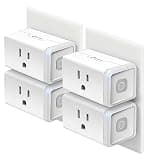 Kasa Smart Plug HS103P4, Wi-Fi Outlet Works with Alexa, 4-Pack