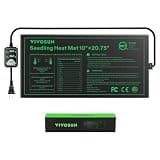 VIVOSUN 10"x20.75" Seedling Heat Mat with Built-in Temperature Controller