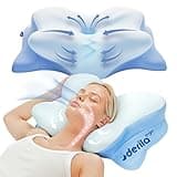 Derila Ergo Cervical Neck Pillow for Sleeping Pillow Contour Memory Foam Pillows for Back, Side Sleeper Pillows 21.25 x 14.17 x 4.72 inches