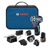 BOSCH GSR12V-300FCB22 12V Max Drill/Driver with 5-In-1 FlexiClick System with (2) 2.0 Ah Batteries
