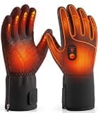 Heated Gloves for Men Women, Rechargeable Heated Ski Gloves, Waterproof Touchscreen Electric Heating Gloves for Winter Outdoor Work Skiing Cycling Hiking Hunting Camping Fishing