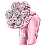 SPLRGF Electric Razors for Women Legs, 7D Floating Head Electric Shaver | IPX8 Waterproof Wet Dry Hair Remover, 120 Mins Runtime, LED Display & Travel Lock for Legs, Face, Arms, Bikini Area