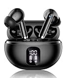 XIAOWTEK Wireless Earbuds, Bluetooth 5.4 Ear Buds Bass Stereo, Headphones with Noise Cancelling Mic, LED Display in Ear Earphones Clear Calls, IP7 Waterproof Bluetooth Earbuds for Phone/Android/iPad