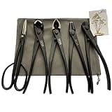 VOUIU 5-Piece Bonsai Tool Set,Knob Cutter,Concave Cutter,Wire Cutter,Jin Pliers,Bonsai Scissors