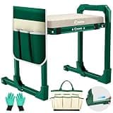 Saker Garden Kneeler and Seat Foldable Gardening Stool with Extendable Legs