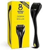 The Beard Club Derma Roller for Face, Body and Scalp - Microneedling for Men and Women with 540 Titanium Microneedles - Beard Roller & Micro Needling Scalp Hair - Black