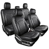 Umbrauto Seat Covers for Ford F150| Nappa Leather Pickup Truck Custom Fit Seatcovers for 2015-2025 2026 F150 SuperCrew/ 2017-2026 F250 F350 F450 Super Duty Crew Cab XL XLT Lariat King Ranch Platinum