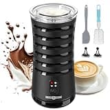 PARIS RHÔNE Electric Milk Steamer, Hot & Cold Foam Milk Frother | Temperature Control, Auto Shut-Off Frothers for Coffee, Latte, Cappuccino, Macchiato