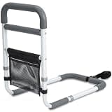 YrHeiper Bed Rails for Elderly Adults - 350LBS Heavy Duty Bed Assist Rail with Non-Slip Bedside Handle, Fall Prevention Safety Cane with Storage Pocket for Seniors, Fits King/Queen/Full/Twin Beds