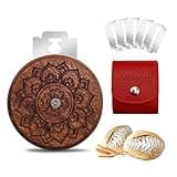 Artisan UFO Bread Lame Cutter for Sourdough Bread Makers, Premium Wooden Sourdough Scoring Tool with CNC Engraved Design, 5 Bread Knife Blades & PU Storage Case for Homemake Lovers Gifts