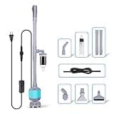 hygger 360GPH Electric Aquarium Gravel Cleaner, 5 in 1 Automatic Fish Tank Cleaning Tool Set Vacuum Water Changer Sand Washer Filter Siphon Adjustable Length 15W