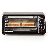 Elite Gourmet ETO236 Compact 2-Slice Toaster Oven, 15-Min Timer, Black | Bake, Broil, Toast & Adjustable Temperature, Countertop Design - fits small kitchens, dorms and RVs
