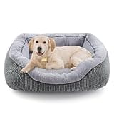 INVENHO Medium Dog Beds for Medium Dogs Washable, Rectangle Dog Bed Medium Size Dog, Orthopedic Dog Bed, Warming Soft Calming Sleeping Puppy Bed Durable Pet Bed with Anti-Slip Bottom M(30"x24"x9")