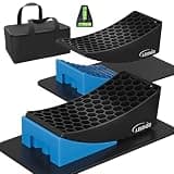 LEIDGG 2Packs RV Leveling Blocks System Kit Camper Leveling Blocks | RVS Trailer with Carrying Bag, Anti-Slip Mats, T Bubble Level Up to 35000 LBS Blue