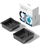 Wigoo for 2026 Tesla Model Y/3/YL Accessories Console Organizer 2PCS Black