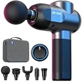 BOB AND BRAD C2 Massage Gun, FSA Eligible & HSA Approved Deep Tissue Percussion Massager Gun, Muscle Massager with 5 Speeds and 5 Heads, Electric Back Massagers for Professional Athletes Home Gym