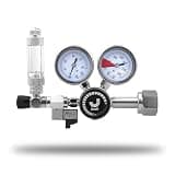 JARDLI Aquarium Dual Stage CO2 Regulator with Solenoid, Bubble Counter and Dual Gauge - Adjustable Output Pressure (Complete Set: PRO-S1)