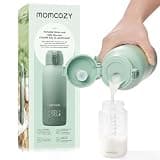 Momcozy Portable Bottle Warmer for Breast Milk, Baby Travel Essentials | Fast Heating with Nutrients Preserved, Precise Temp Control, Dual Heating Modes for Breast Milk & Water, 17OZ Large Capacity