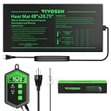 VIVOSUN 48" x 20.75" Seedling Heat Mat and Digital Thermostat Combo Set, UL & MET-Certified Warm Hydroponic Heating Pad for Germination, Indoor Gardening, Greenhouse