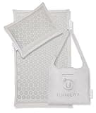 UNMERA Acupressure Mat and Pillow Set,Natural Eco Linen & Coconut Fiber Filling,for Back/Neck Pain Relief, Sciatic, Headache and Muscle Relaxation, Comes with Carrying Bag