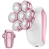 SHPAVVER Electric Razors for Women Legs: Rechargeable Electric Shavers for Body - Waterproof Wet Dry Hair Remover for Lady Face Underarms Public (Glossy Pink)
