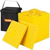 OULEME 12 Pack RV Leveling Blocks, Stackable Jack Blocks, Interlocking Leveling Pads with Carrying Bag, for Camper Travel Trailer