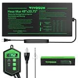 VIVOSUN 48" x 20.75" Seedling Heat Mat and Digital Thermostat Combo Set